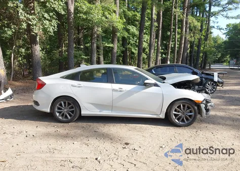 2019 Honda Civic Ex z USA, uszkodzony, nr VIN JHMFC1F34KX007230